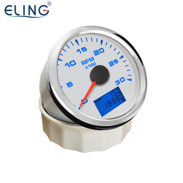 Eling 85mm Universal Tachometro RAST GUAGE PER MARINE E VEICOLI - 12V/24V con retroilluminazione a 8 colori
