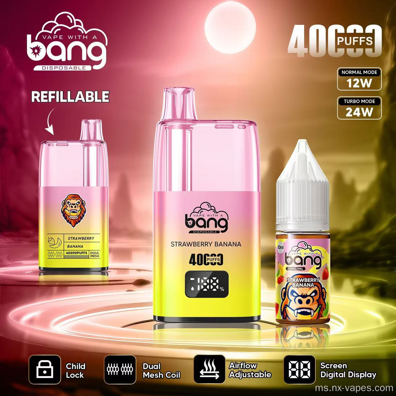 Bang 40000 Minyak boleh diisi semula Vape