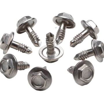 Parafuso de auto-perfuração da cabeça do flange hexagon interno com arruela EPDM e cabeça colorida