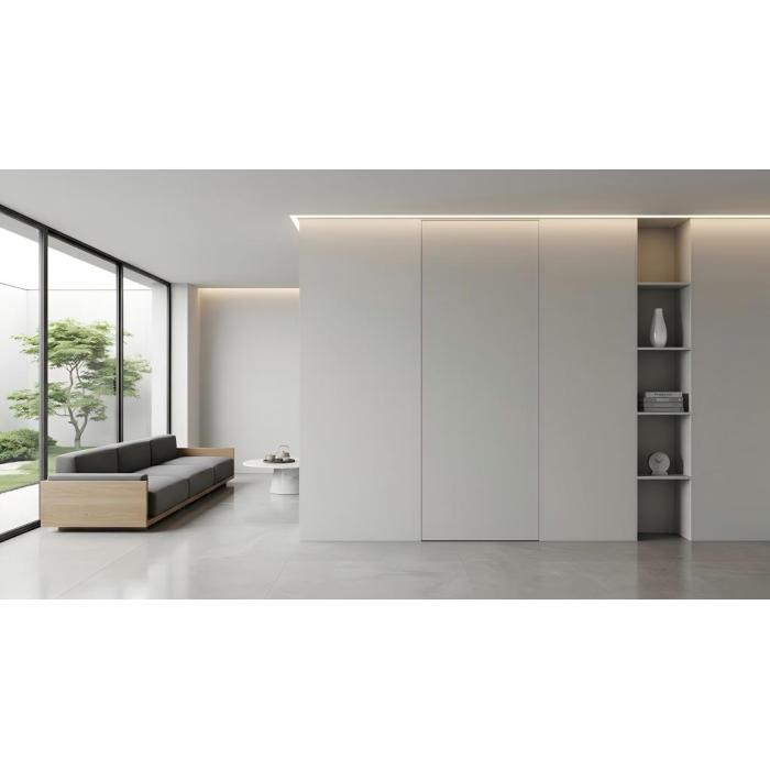 Laje de porta de madeira com núcleo sólido de estrutura invisível moderna