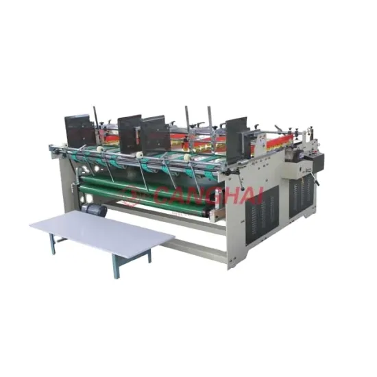 Semi-Auto Carton Box Folder Gluer/Pasting Machine
