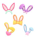 Hottest Resin Rabbit Ear Charms Beads Kawaii Long Animal Ears Diy Crafts Ornament Accessory Slime Filler