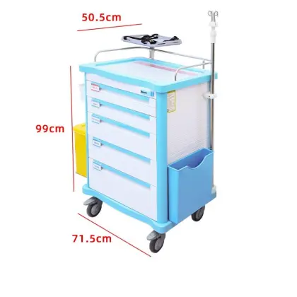 Medical Emergency Trolley with Drawers