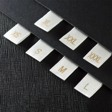 Best Selling Custom Washable Logo Printing Clothing Size Woven Labels