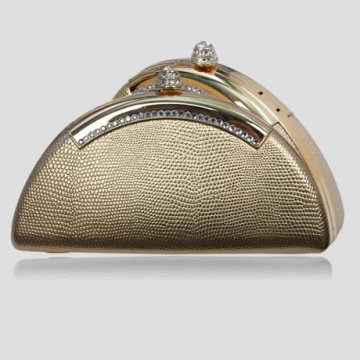 2013 silver PU evening handbags hard clutch G20062