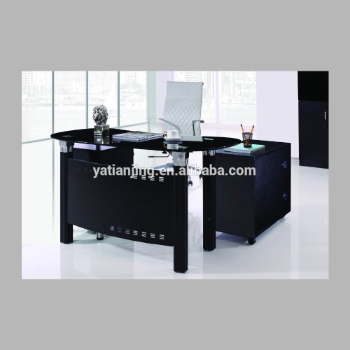 Superior modern office counter table with metal leg