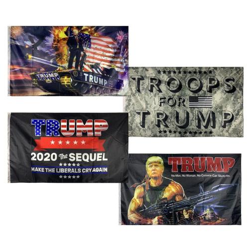12h Fast Delivery 3x5Fts 100%Polyester TRUMP Flags Banner
