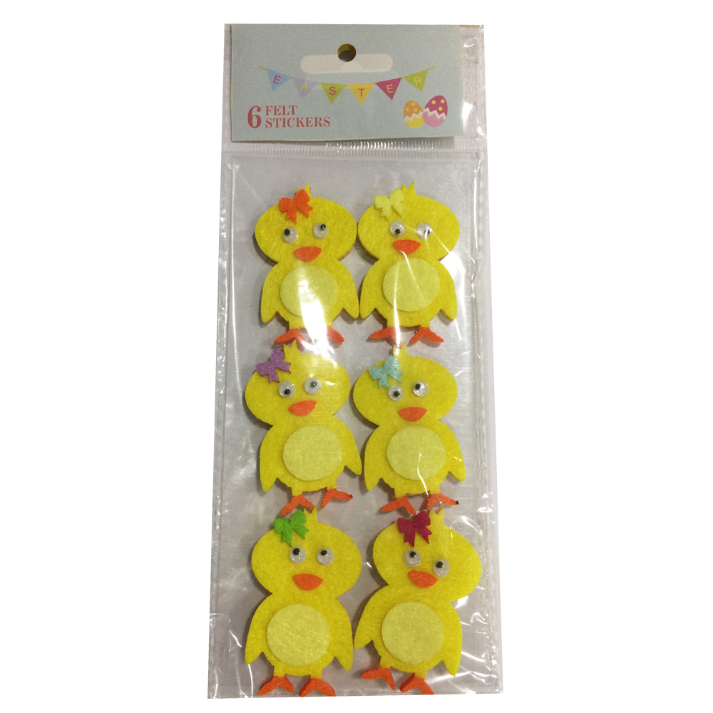 Easter Yellow Chick Shape Sticker