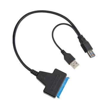 2.5 Inch and 3.5 Inch SSD & HDD Mobile Hard Disk Transfer Cable with USB3.0 Power Supply: Easy Drive Connection Solution