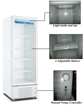 348L coca cola Beverage upright refrigerator showcase LG4-348