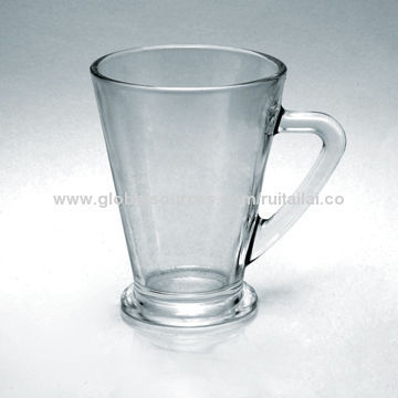 Hot sale glass cup with handle