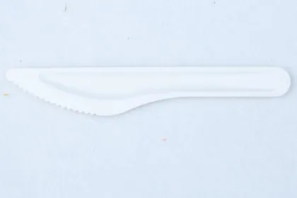 Disposable biodegradable paper pulp knife fork and spoon