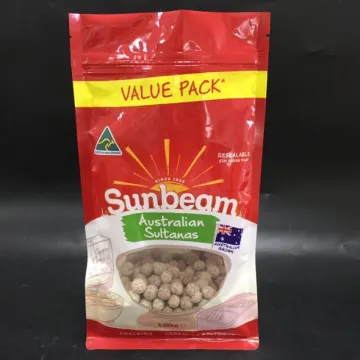 Flat Bottom Dried Food Bag With Windows