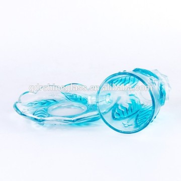 Glass tea cup and saucer wholesale popular than ceramic cup and saucer