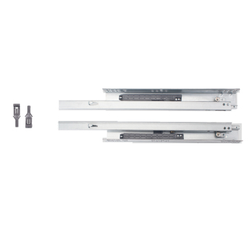 Hot Sale Factory Direct Cabinet Accessories: Full Telescopic Damping Buffer Hidden Drawer Slides (3 Sections, Bottom Mount)