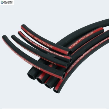 Black Steel Wire Braided Steam Hose, Red Acid and Alkali Resistant Steam Hose, High Temperature Resistant EPDM Rubber Hose