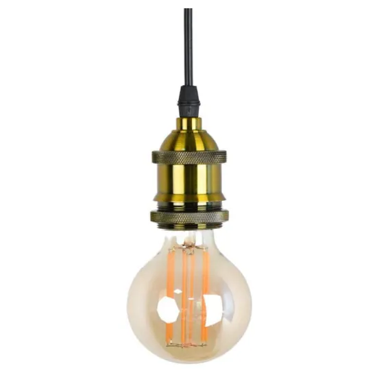Vintage Pendant Light Kit: Adjustable E26 Lamp Socket with Cord for Kitchen and Dining Room Lighting
