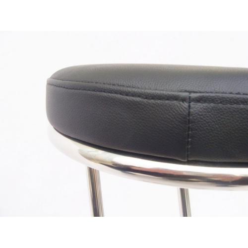 Black Leather Bar Stool leather bar chair in modern style Factory