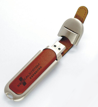 2014 Hot Sell Best Quality Leather USB Flash Drive