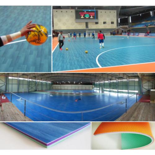 Durable PVC maple wood floor for futsal