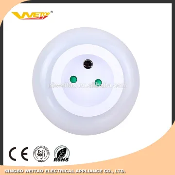 3 Color changeable led mini baby night light with socket