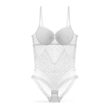 Sexy Gathered Steel Ring Body Sculpting Bra Set - Large Size Underwear