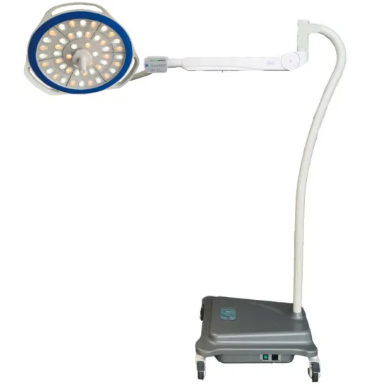 Mobile round surgical lamp