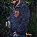 Men' s Sherpa Hoodie Pullover Sweatshirt