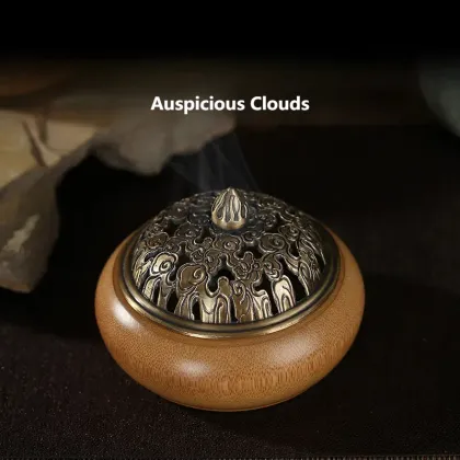 Tranquil Retro Bamboo Incense Burner for Agarwood