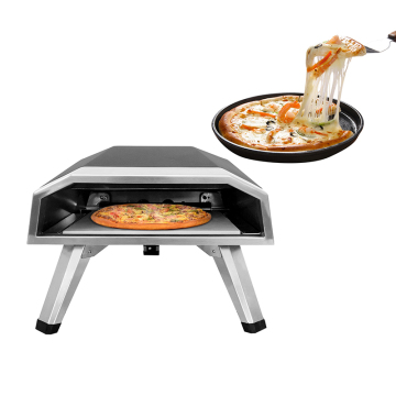 Portable dual using barbecue grill pizza gas oven for outdoor cooking