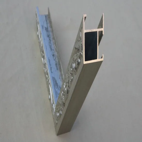 Silver aluminum silk screen frame mountain bike extrusion solar panel frame cardboard