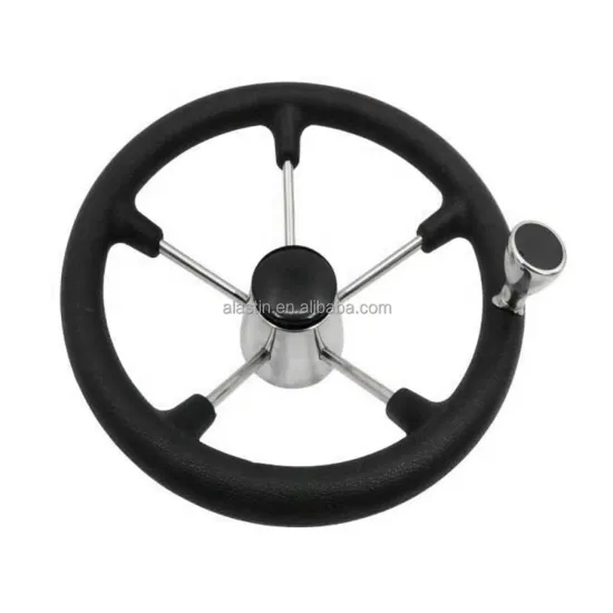 Popular Stainless Steel Marine Steering Wheels for Boats, Yachts, and Ships