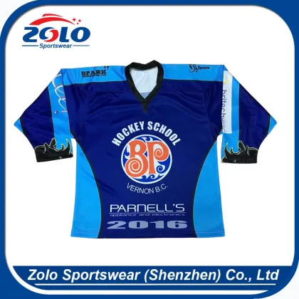 2017 Newest design sustom 100% polyester sublimation new jersey hockey jersey
