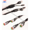 Custom Waterproofing M8 Sensor Cable Splitter Y Type