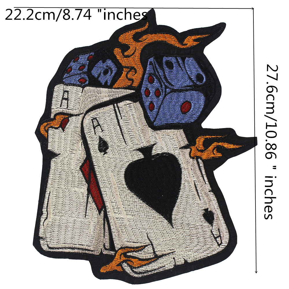 Cards Embroidery Patch