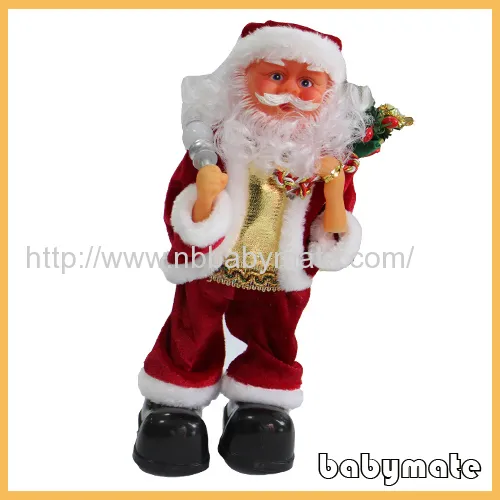 Standing Musical And Gift Santa Claus 