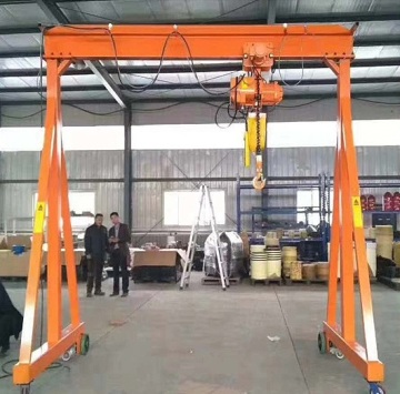 Small Mini 500kg to 5 Ton Mobile Portable Gantry Crane with Electric Chain Hoist Price