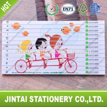 kids design wooden puzzle color pencil set
