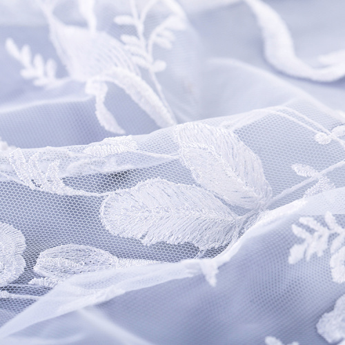 High Quality White Flower Lace Fabric