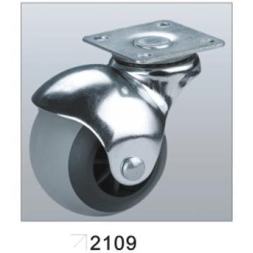 TPR Ball Caster with PP Core, Plain Bearing