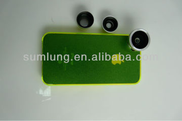 Magnetic cases for iPhone5 with hard plastic for fisheye lens,wide angle