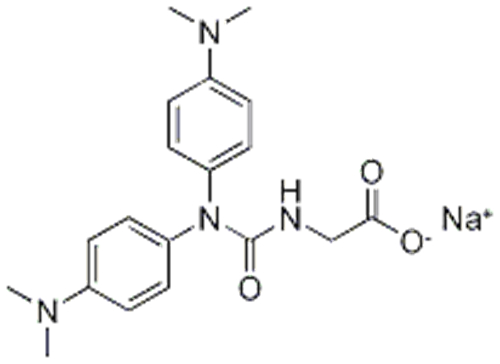 Glycine,N-[[bis[4-(dimethylamino)phenyl]amino]carbonyl]-, sodium salt (1:1) CAS 115871-19-7