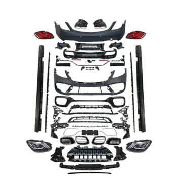 ชุดตัวถังรถสำหรับ Mercedes-Benz S-Class W222 2018-2020 S63-กันชนด้านหน้าและด้านหลังพร้อมกระจังหน้า, ไฟหน้า, ไฟท้าย