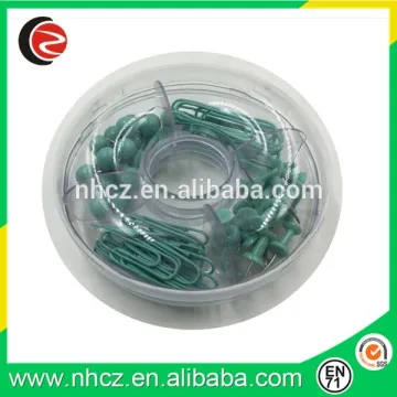 Seafoam Binder Clips Stationery set