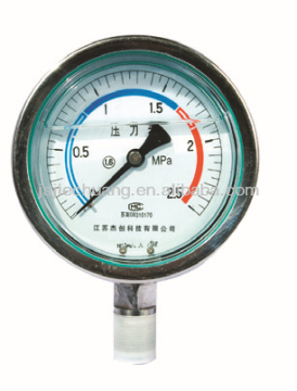304 stainles steel pressure gauge