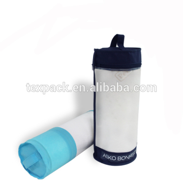 Carrier cylinder bag for yoga mat with strap handle