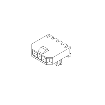 MX3.0mm SMT 90°フォーキング接地ウェーハコネクタ