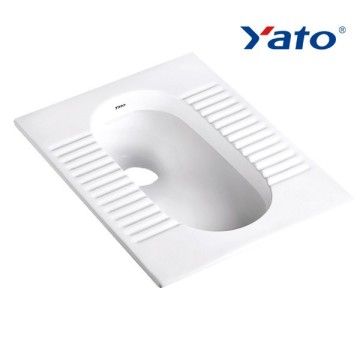 Wc squat type square toilet seat squatting wc pan YD-009 YATO