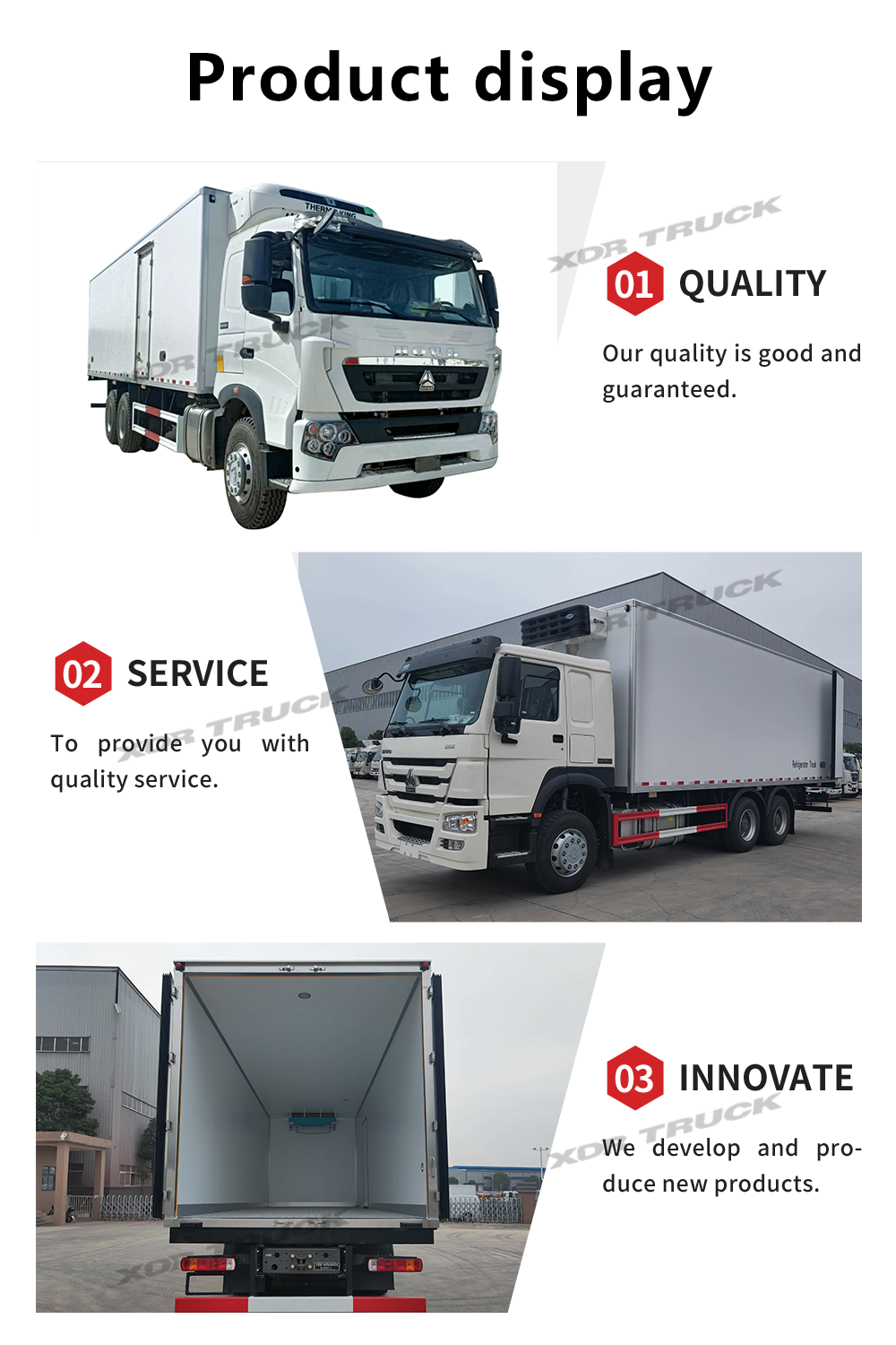 HOWO heavy freezer vehicle