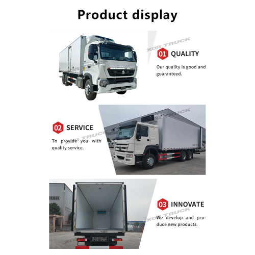 Howo Brand 3 Axles Camión de congelador de servicio pesado